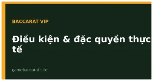 Baccarat VIP điều kiện và đặc quyền