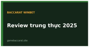 Baccarat Winbet review 2025