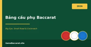 Bảng cầu phụ Baccarat - Big Eye, Small Road và Cockroach Road 2026