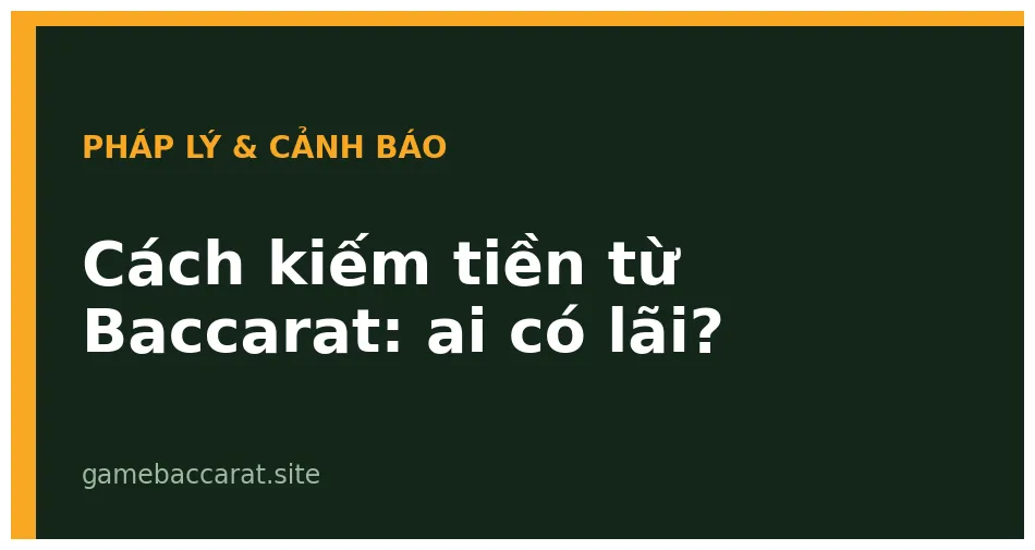Cách kiếm tiền từ Baccarat